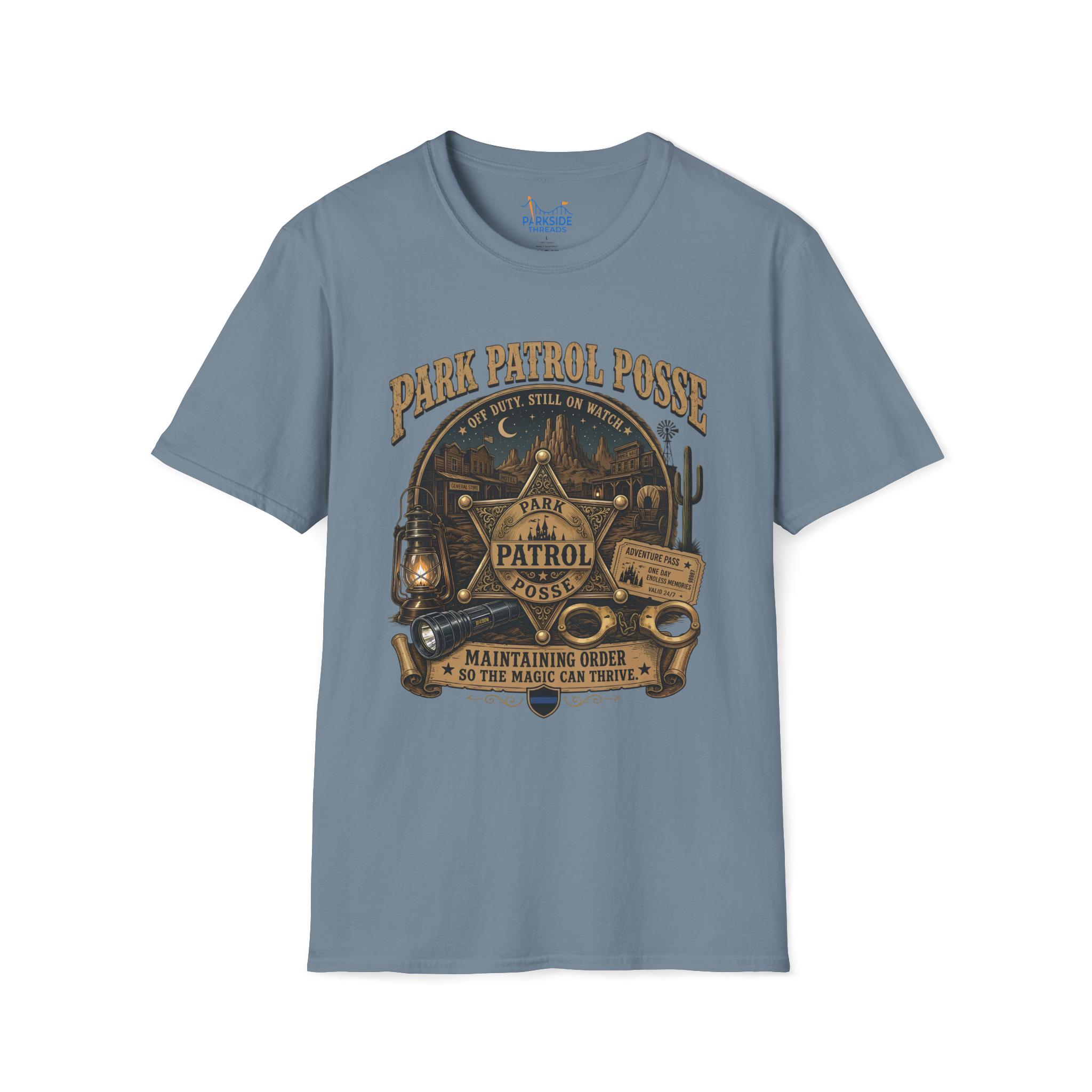 Park Patrol Posse Police Officer Theme Park Shirt, Off Duty Cop Western Vacation Tee, Law Enforcement Gift