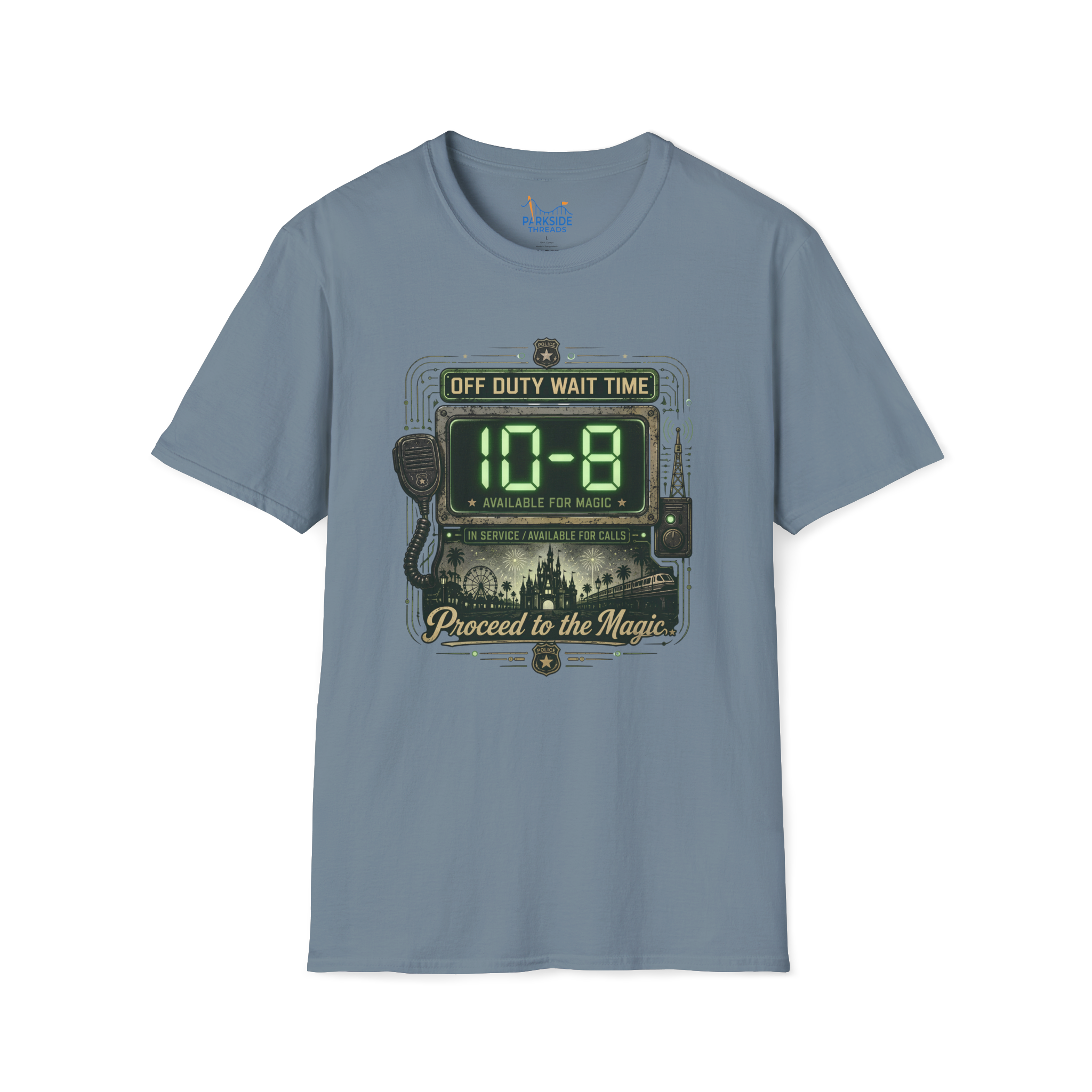 10-8 Available For Magic Police Officer Theme Park Shirt, Law Enforcement Vacation Tee, Off Duty Cop Gift