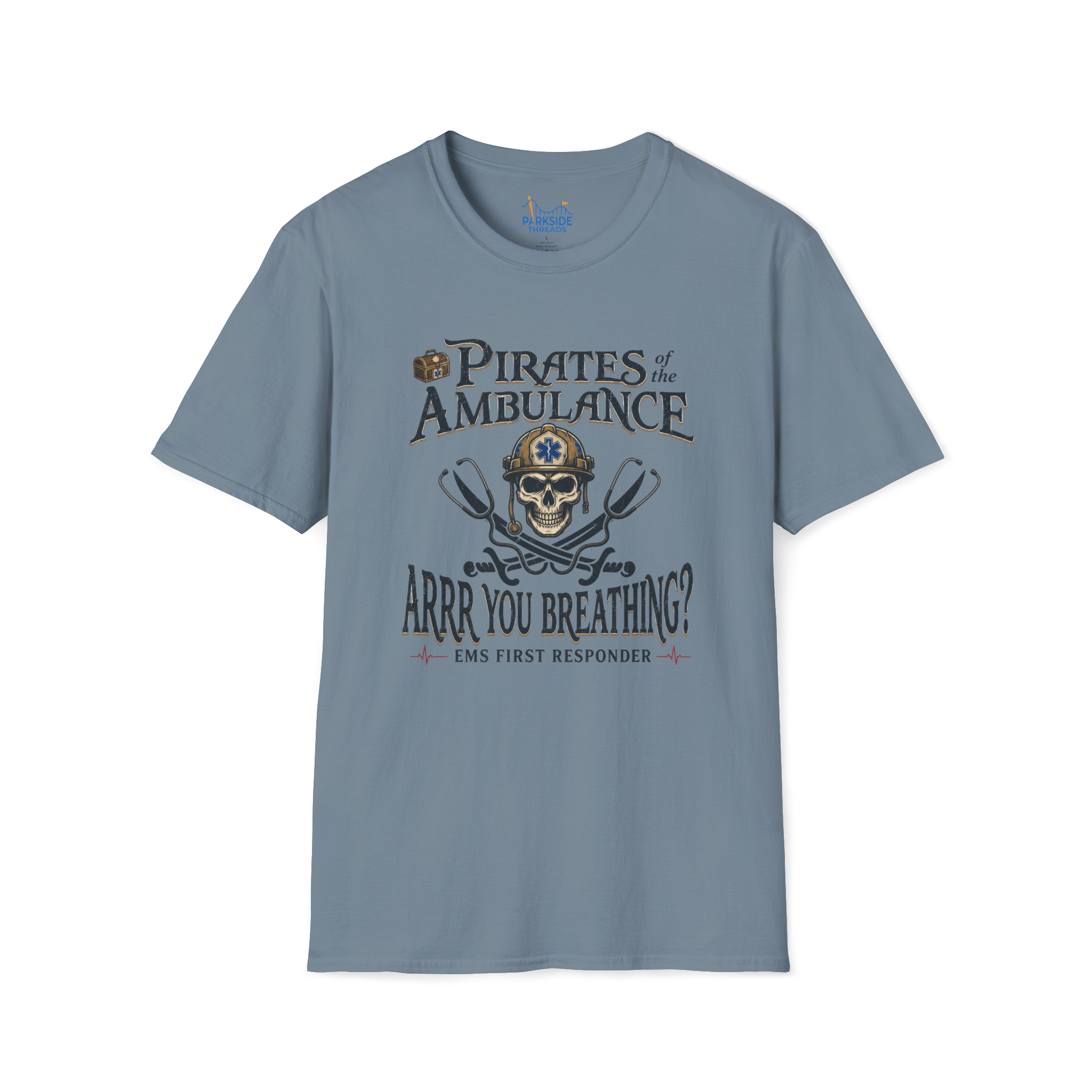 Pirates of the Ambulance EMS First Responder Pirate Medic T-Shirt