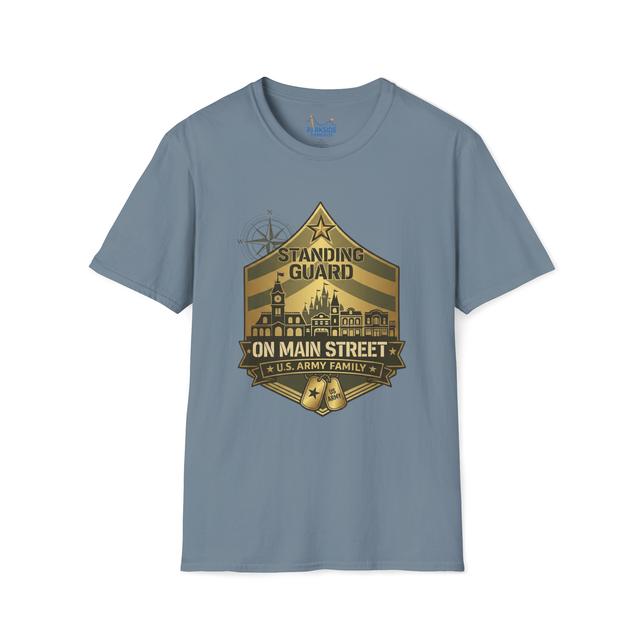 Standing Guard on Main Street U.S. Army Family Theme Park Shirt