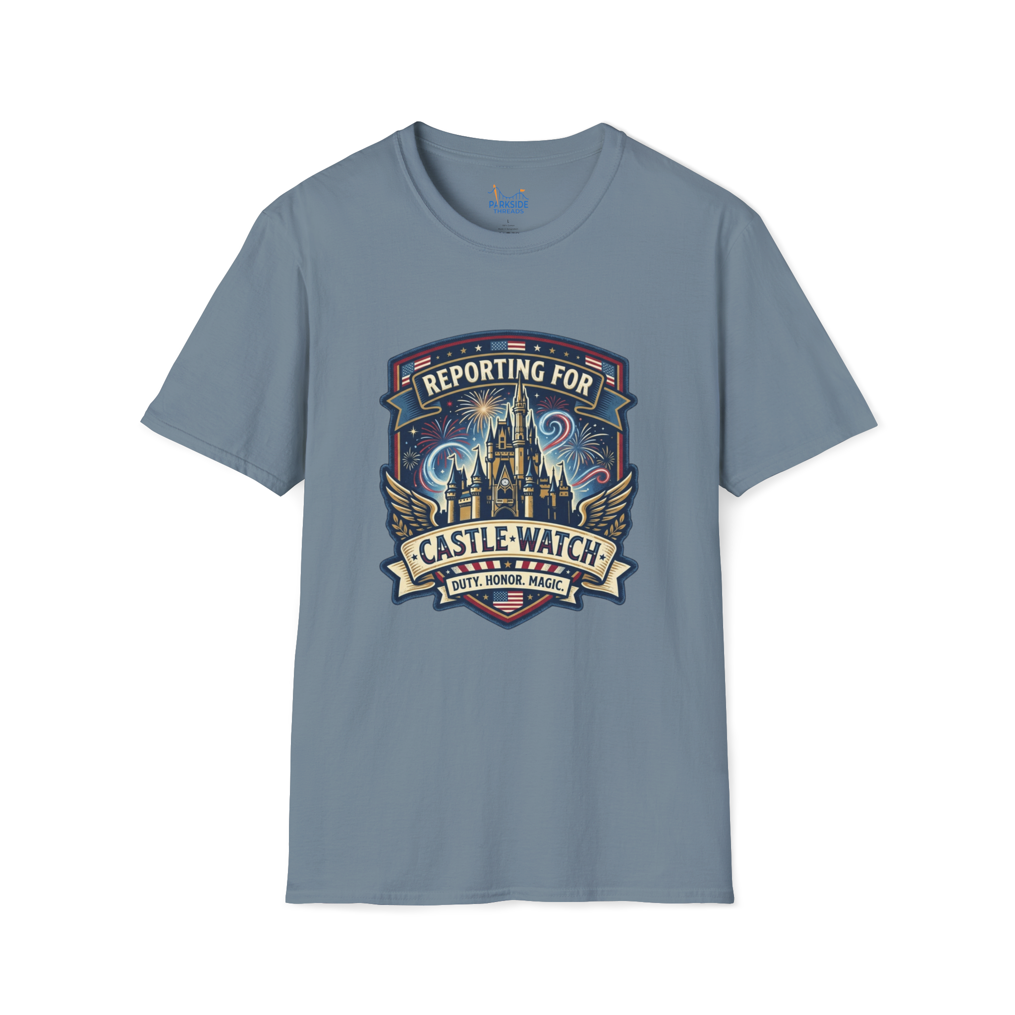 Reporting for Castle Watch Military Family Vacation Tee