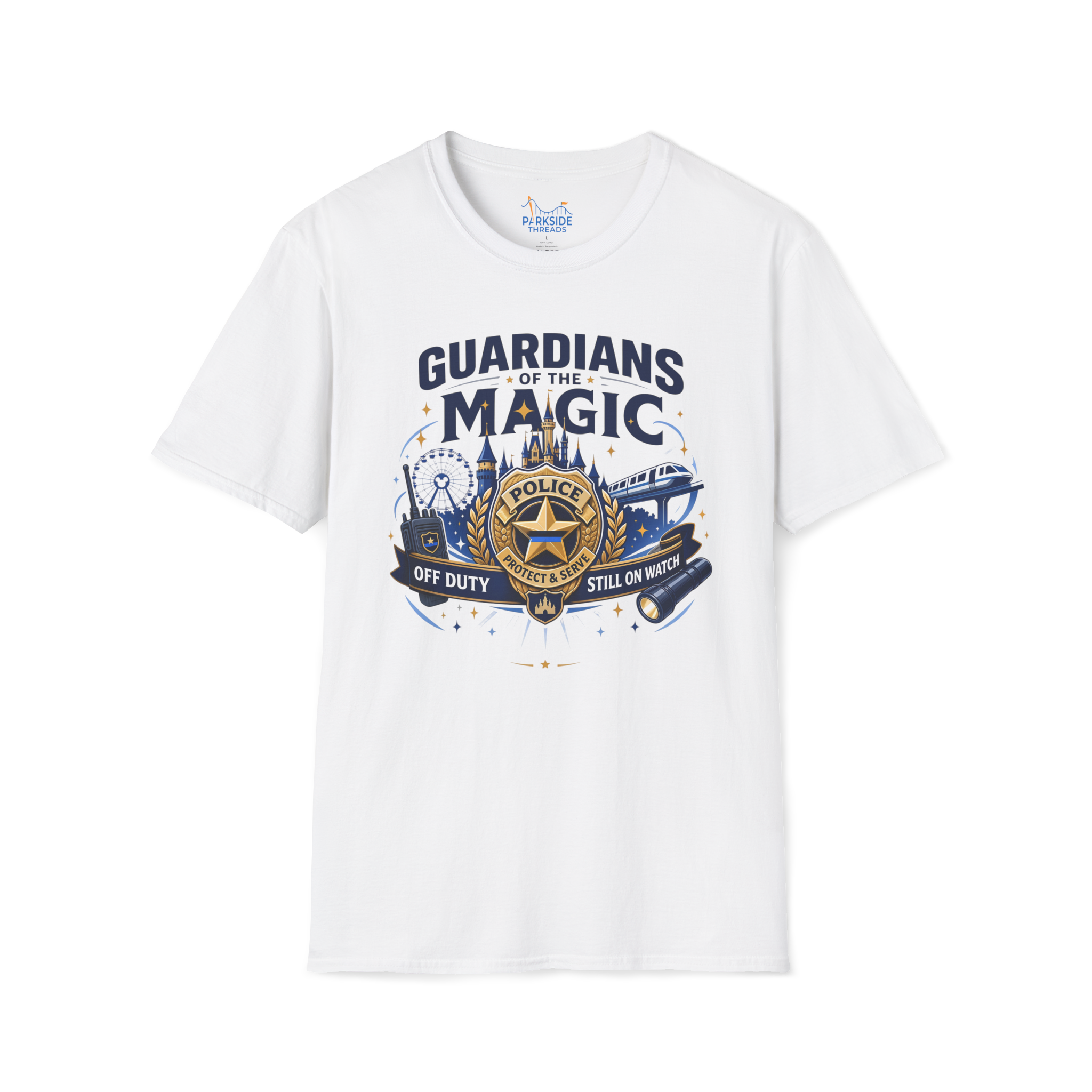 Guardians of the Magic Police Officer Theme Park Shirt, Off Duty Cop Vacation Tee, Law Enforcement Gift