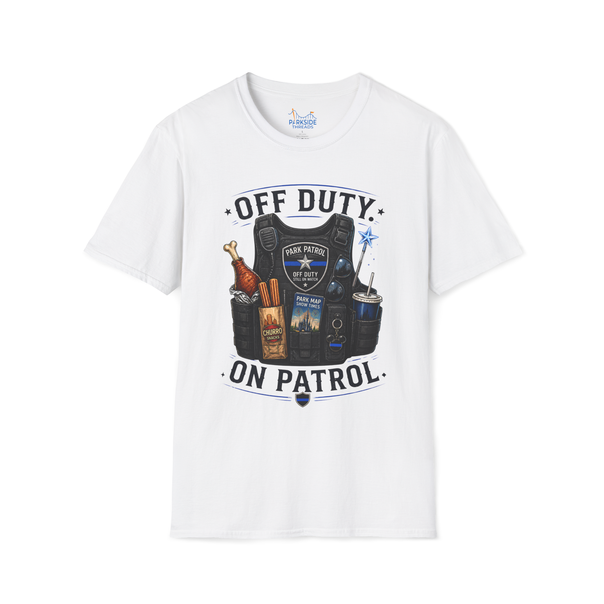 Off Duty On Patrol Police Officer Theme Park Shirt, Law Enforcement Vacation Tee, Cop Gift