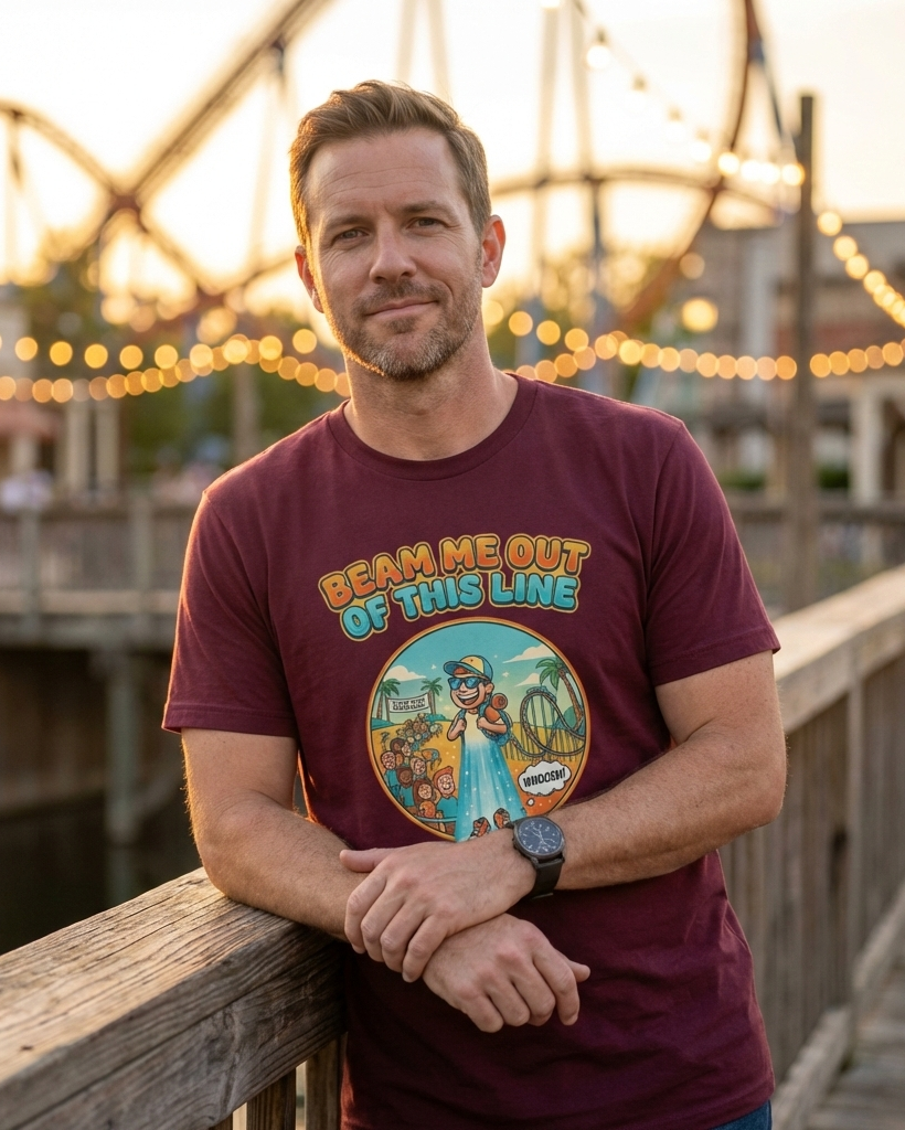 Beam Me Out of This Line Tee