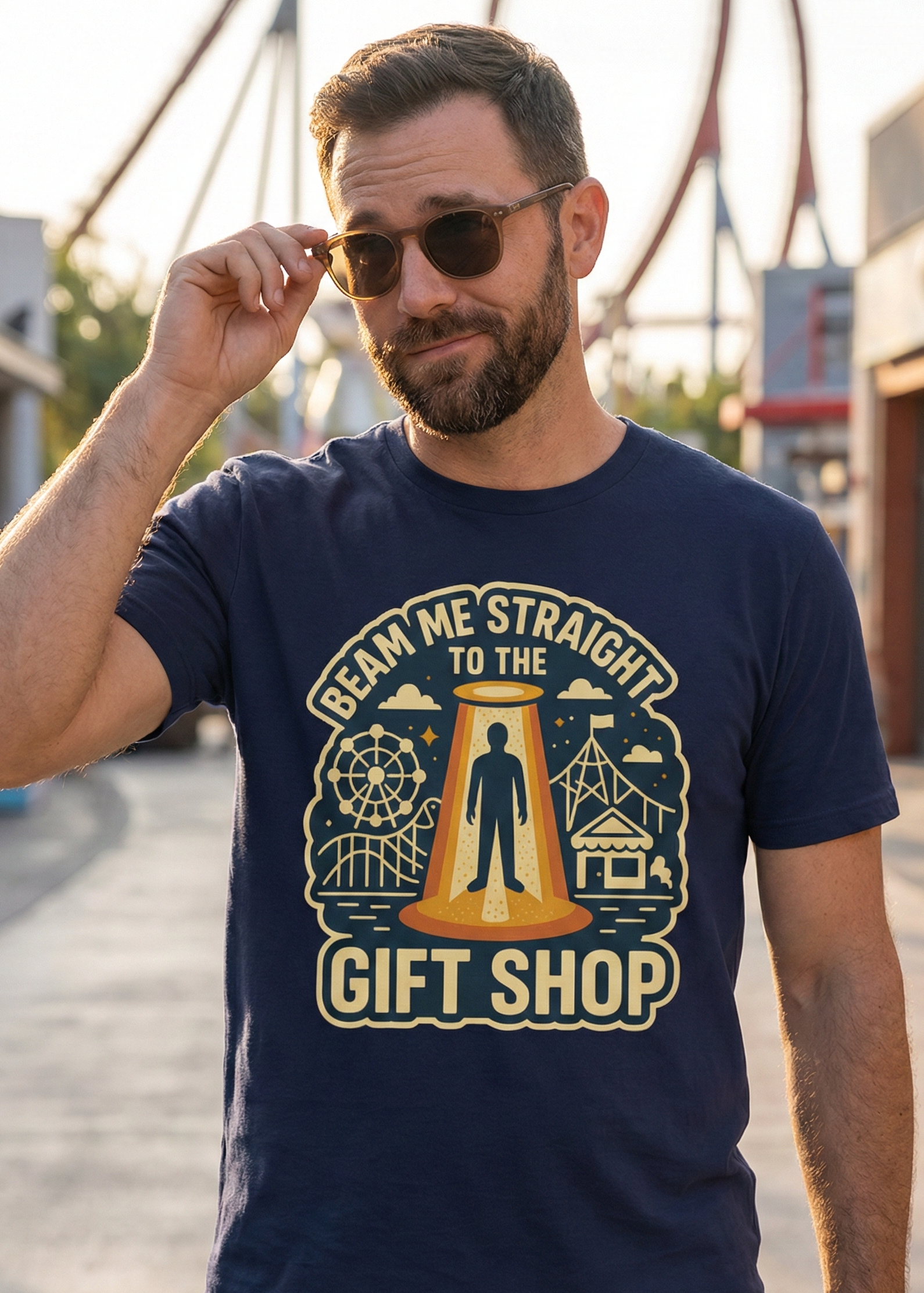 Beam Me Straight to the Gift Shop Tee – Merch First Energy