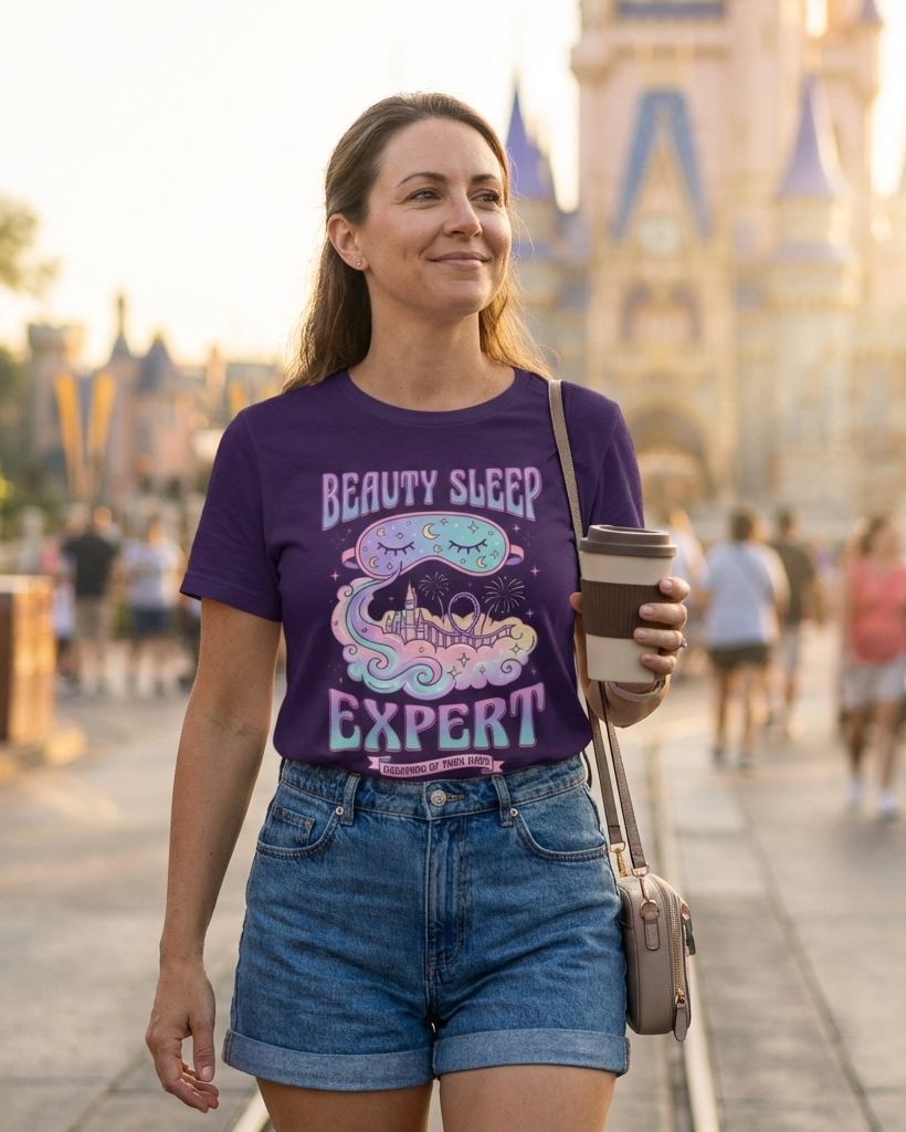 Beauty Sleep Expert T-Shirt – Dreamy Park Tee for Park Moms