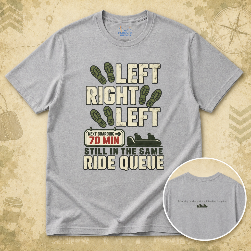 Left Right Left Still In The Same Ride Queue