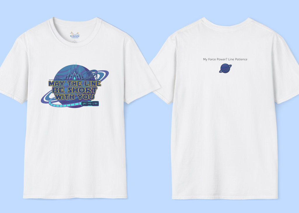 May The Line Be Short With You | Funny Ride Queue Shirt