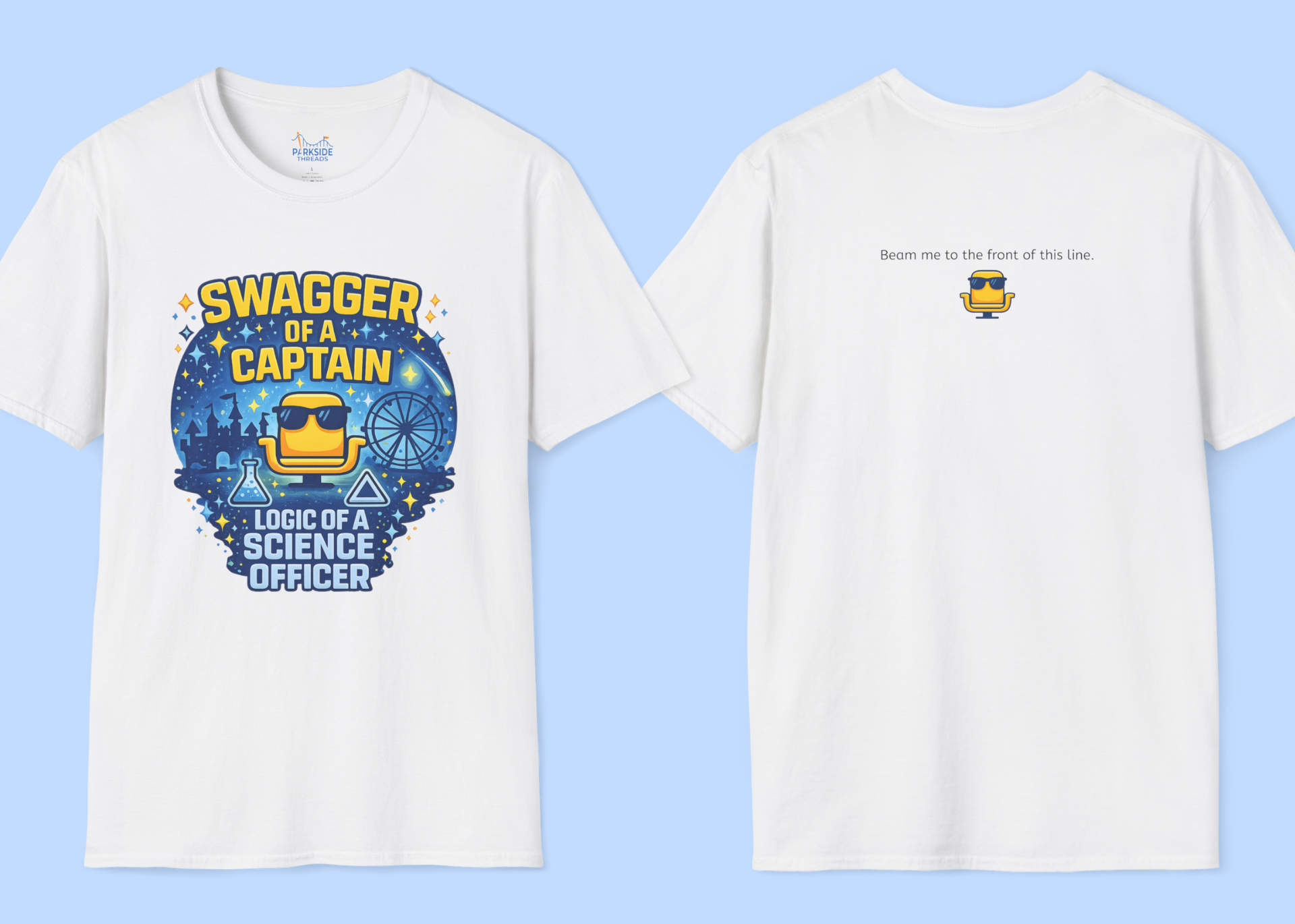 Captain Swagger. Science Officer Logic. Tee