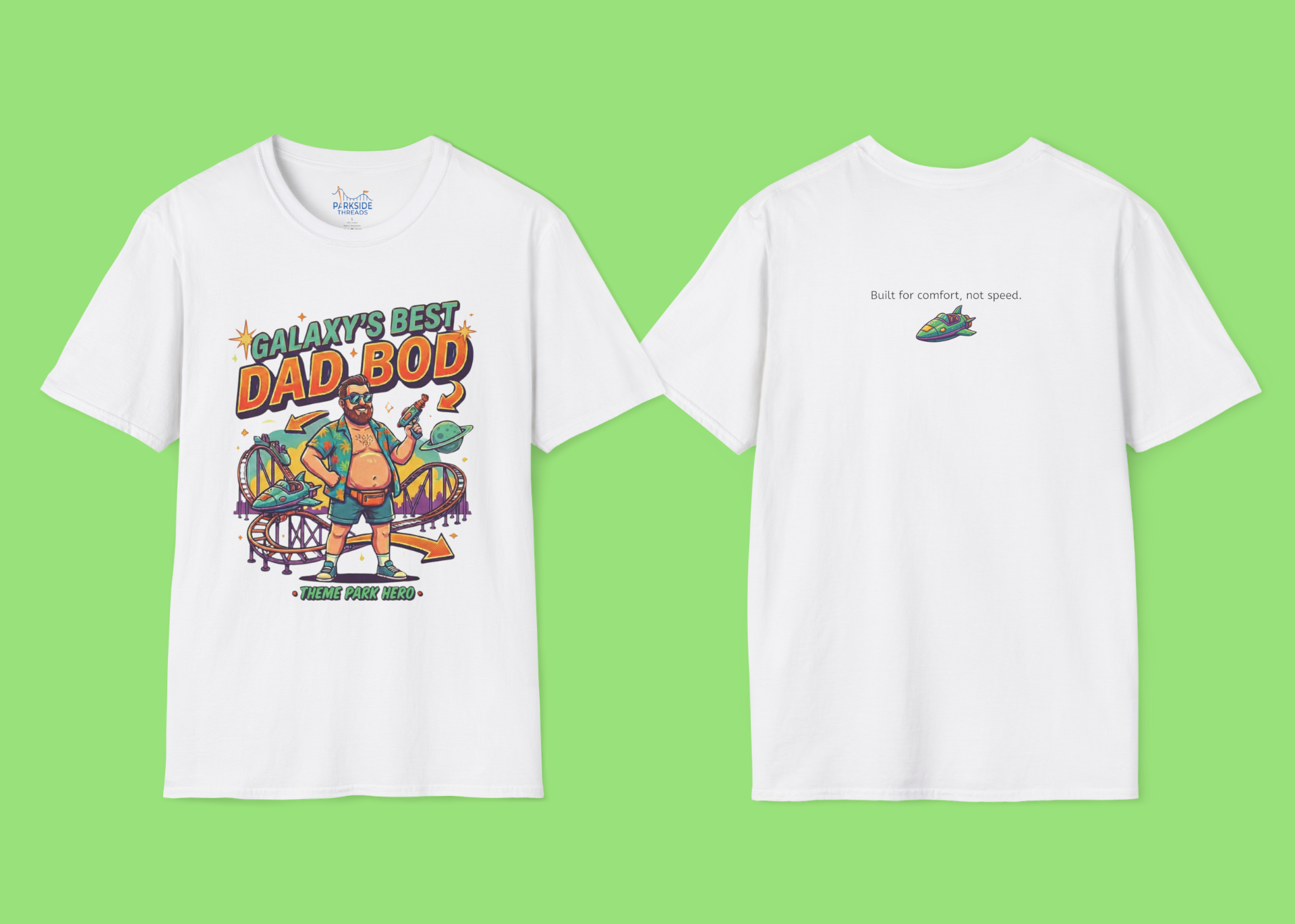 Galaxy’s Best Dad Bod | Theme Park Dad Shirt