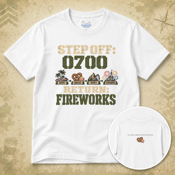 Step Off: 0700, Return: Fireworks