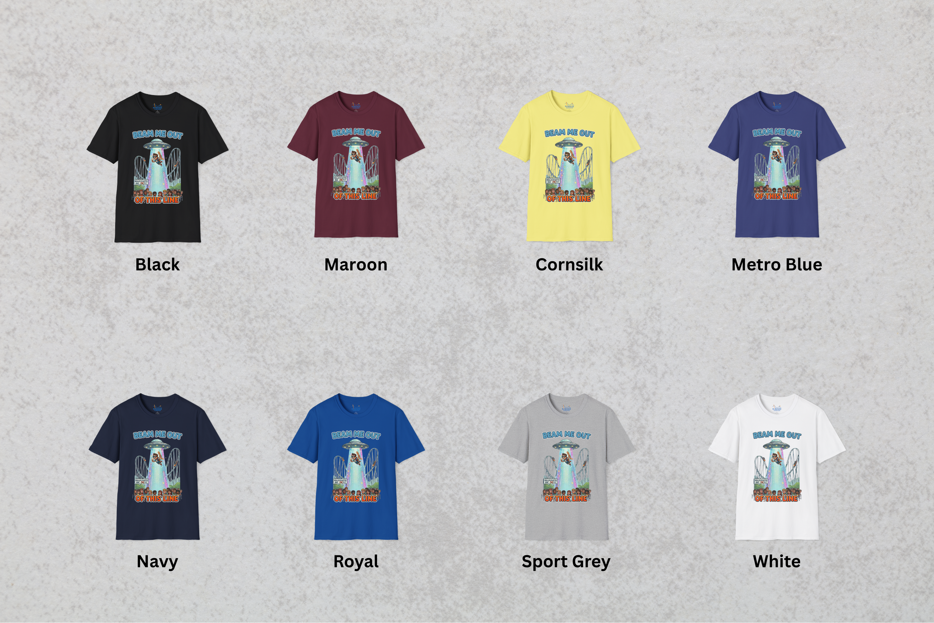 Beam Me Out Of This Line Park Dad Shirt – Funny Theme Park Queue Tee