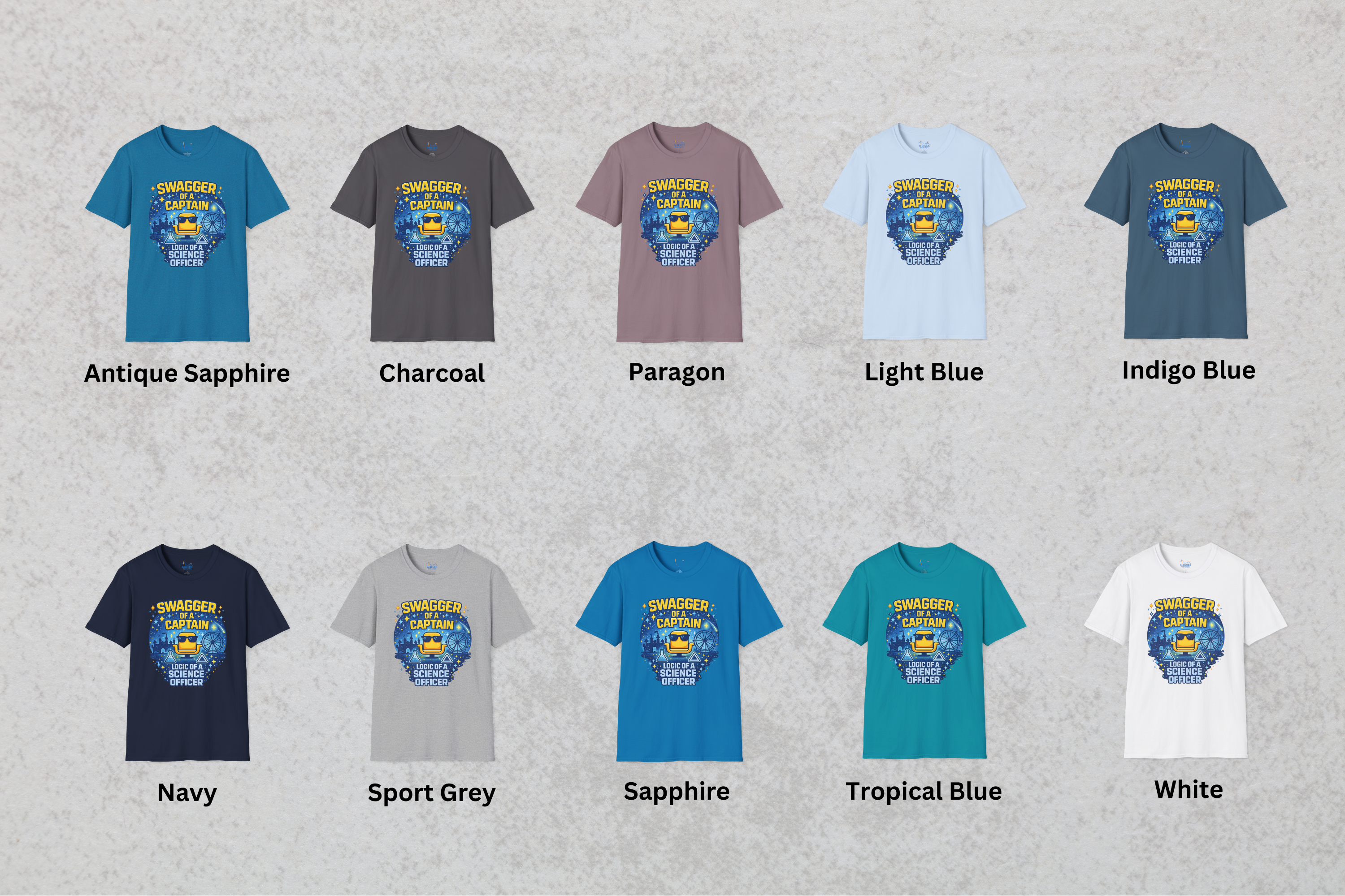 Swagger Of A Captain Logic Of A Science Officer Shirt – Star Trek Inspired Dad Tee
