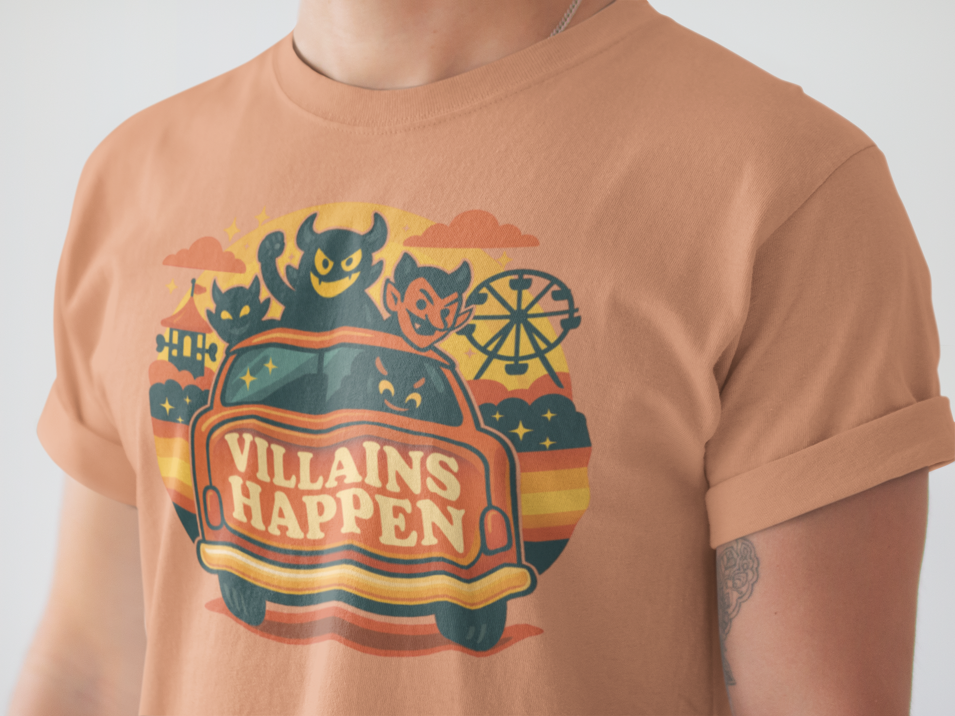 Villains Happen Park Dad Tee