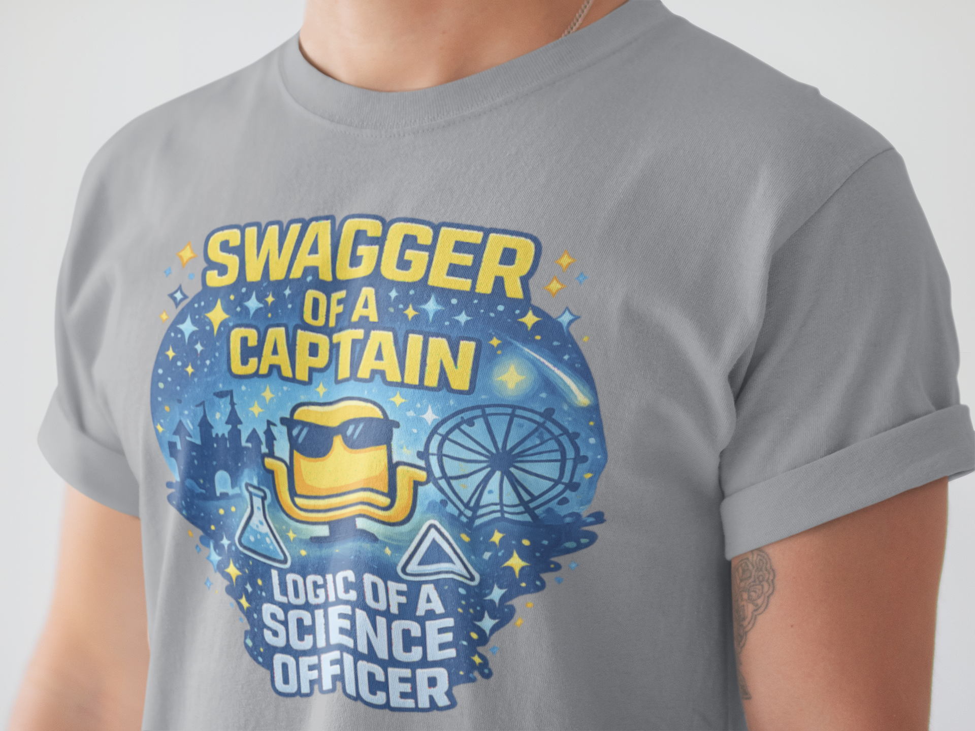Captain Swagger. Science Officer Logic. Tee