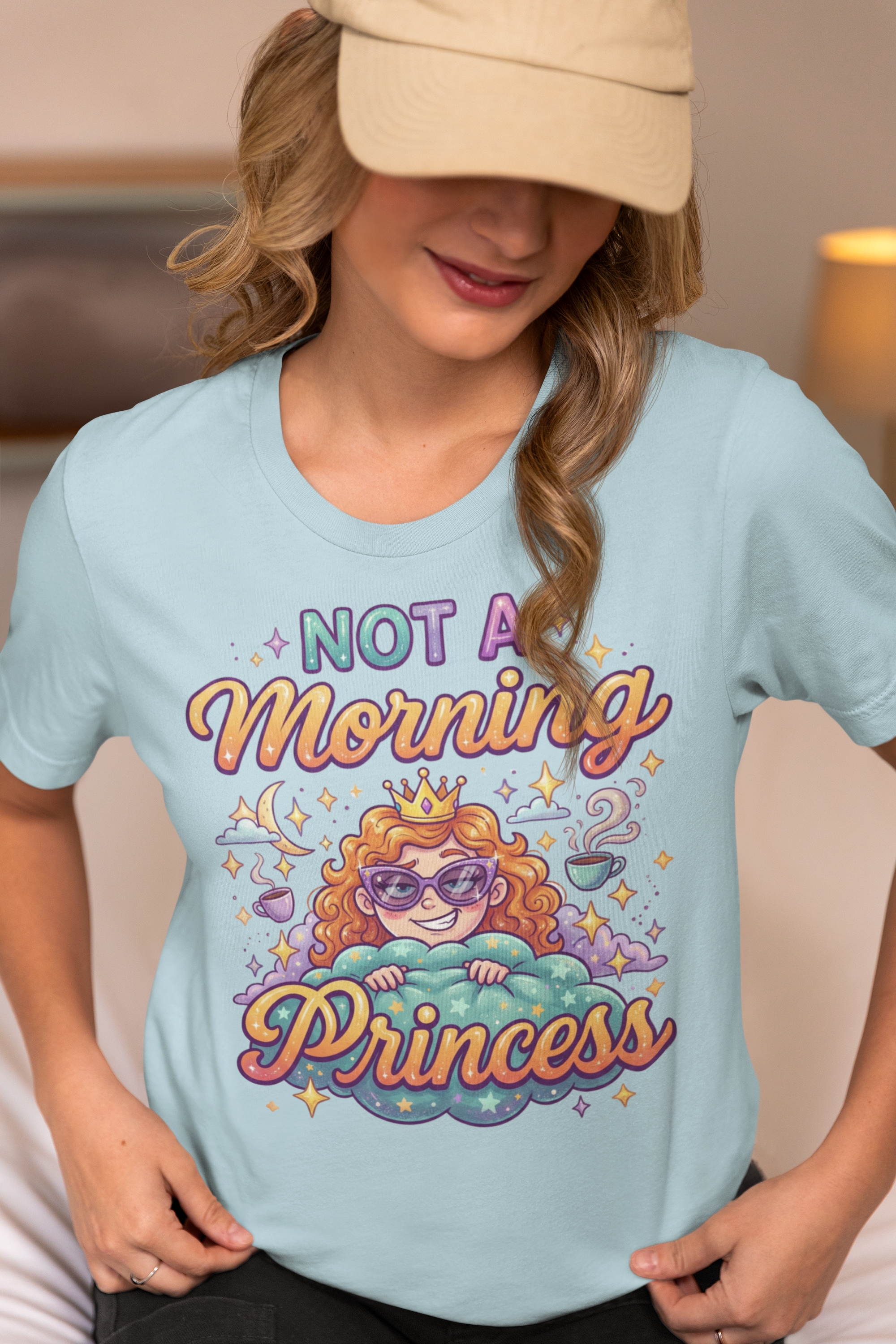 Not a Morning Princess Tee – Park Moms Run on Coffee