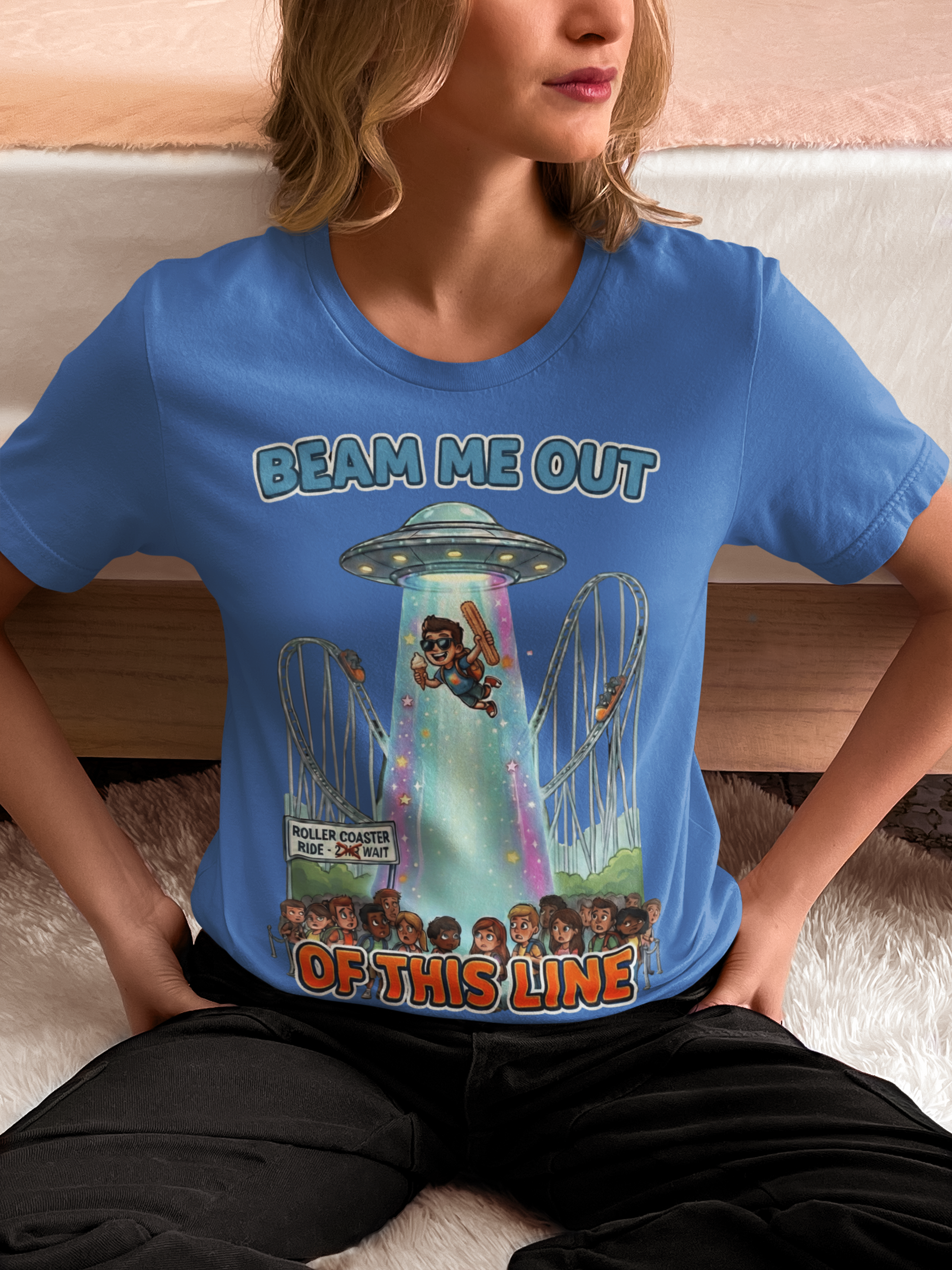 Beam Me Out of This Line Tee