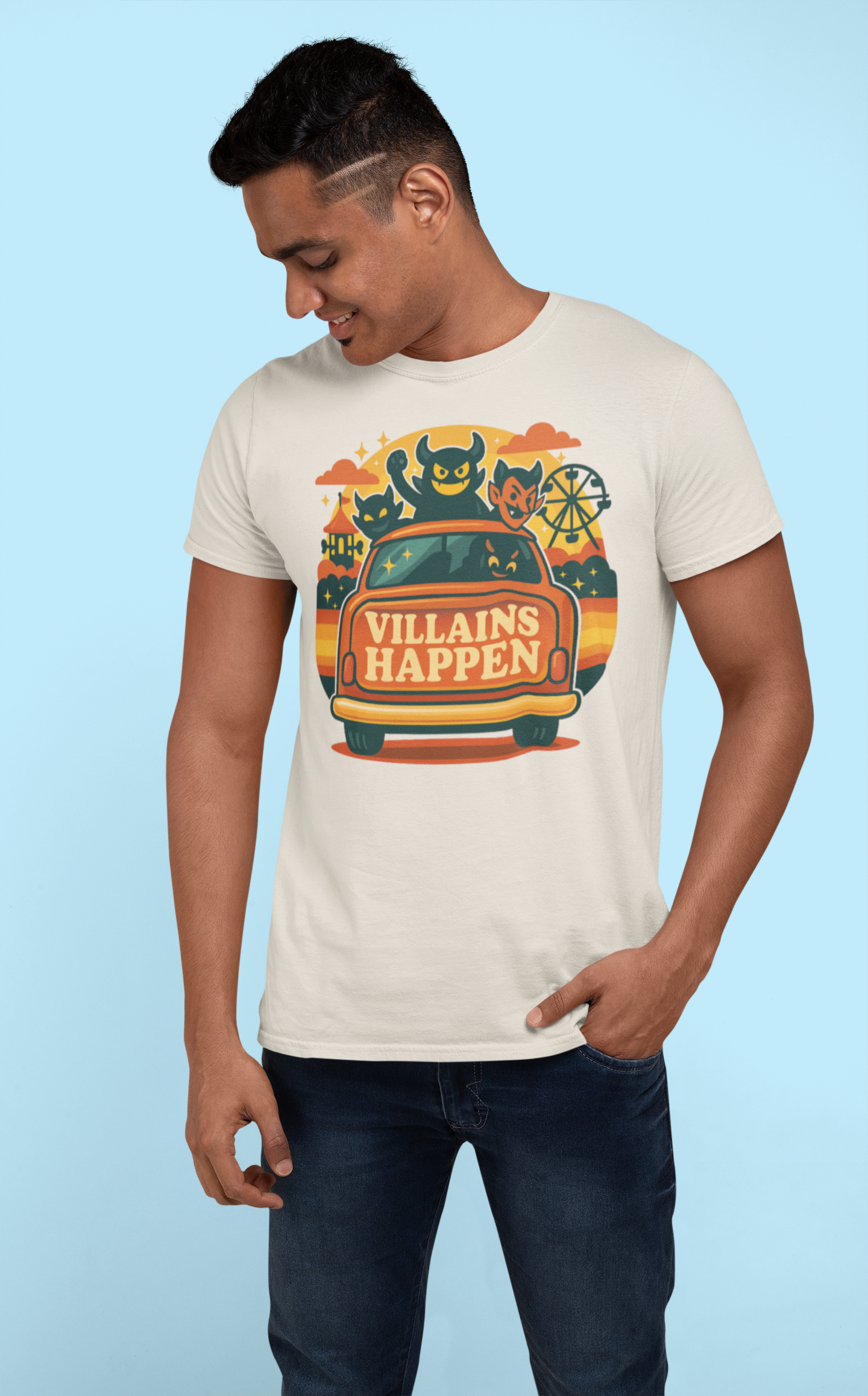 Villains Happen Park Dad Tee
