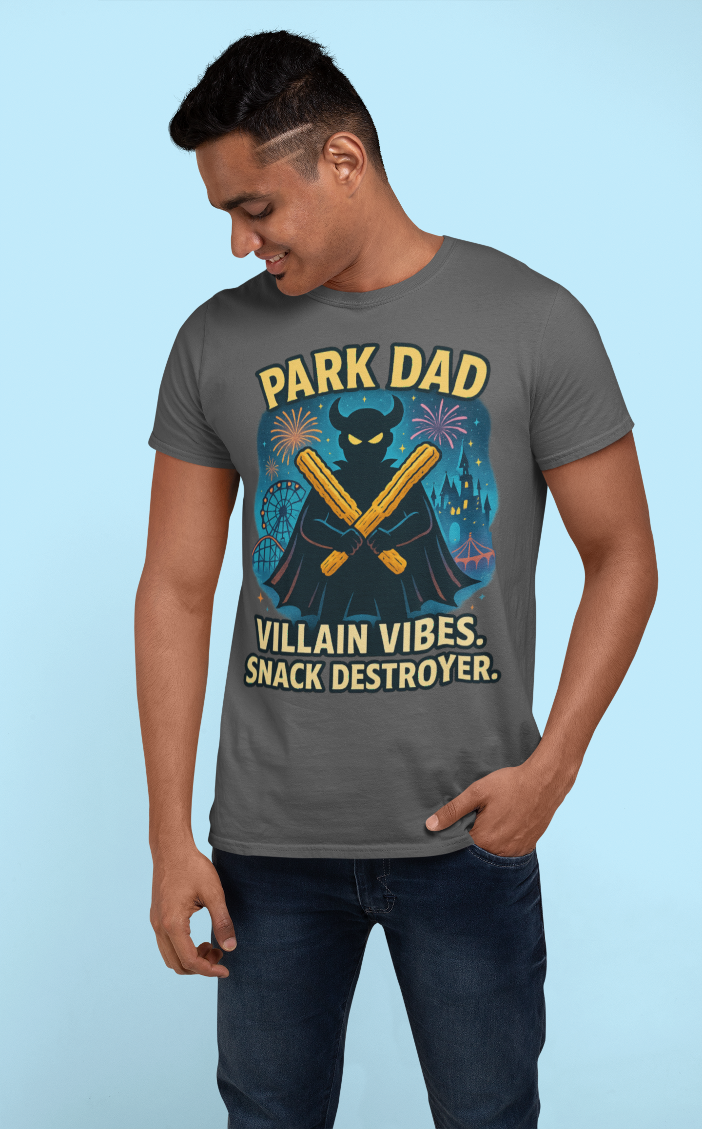 Park Dad Shirt – Villain Vibes. Snack Destroyer.