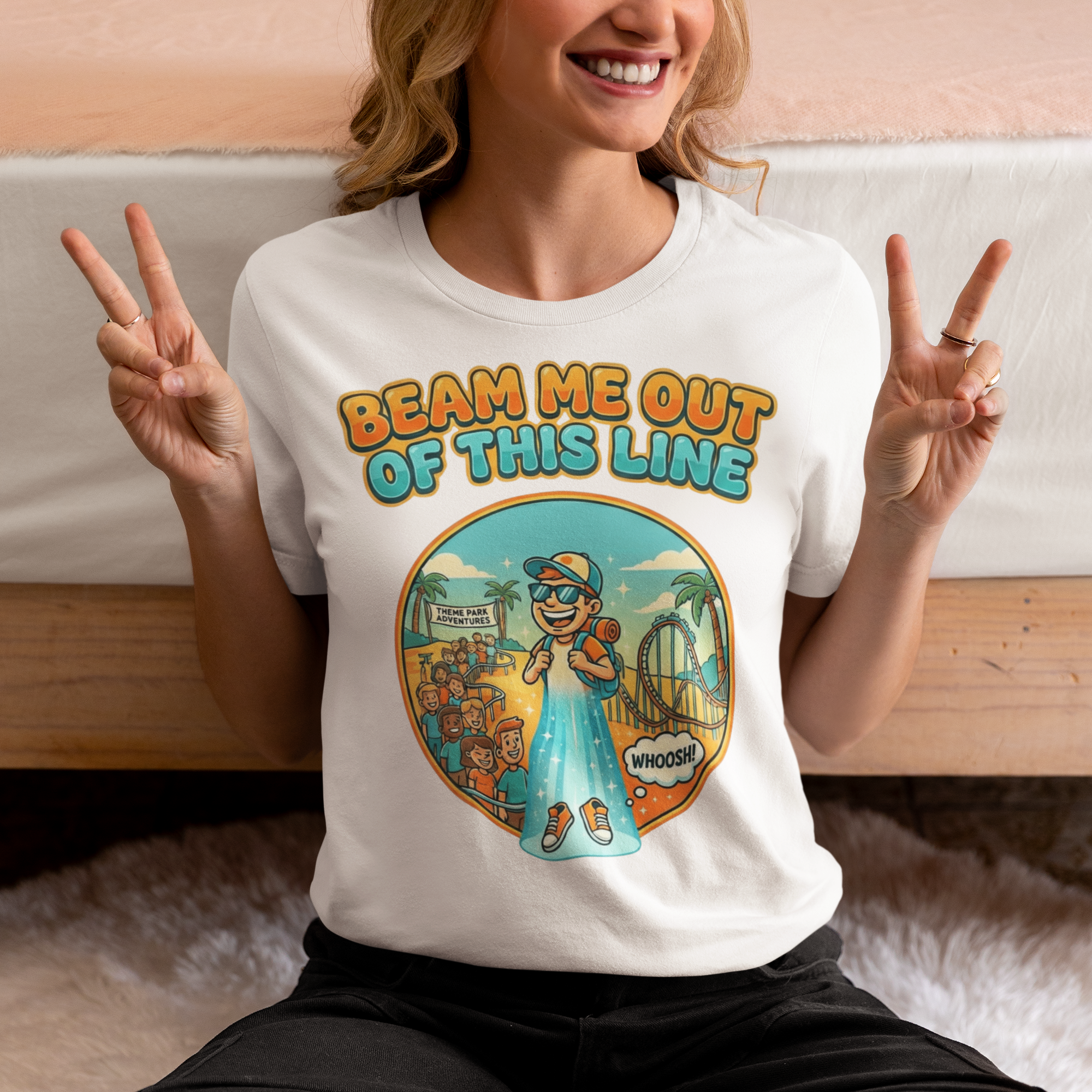 Beam Me Out of This Line Tee