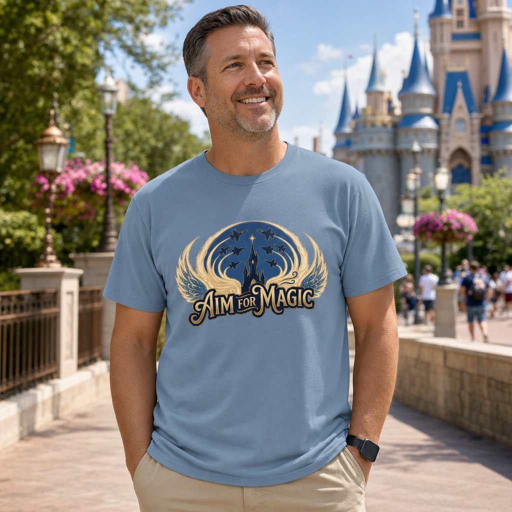 Aim for Magic Air Force Inspired Theme Park T-Shirt