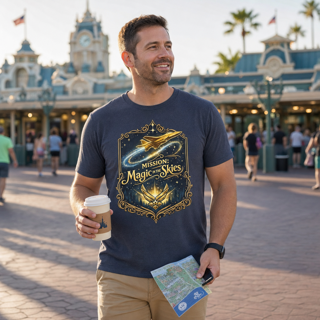 Mission Magic in the Skies Air Force Inspired Theme Park T-Shirt
