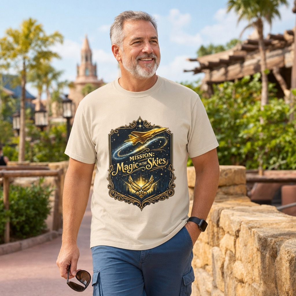 Mission Magic in the Skies Air Force Inspired Theme Park T-Shirt