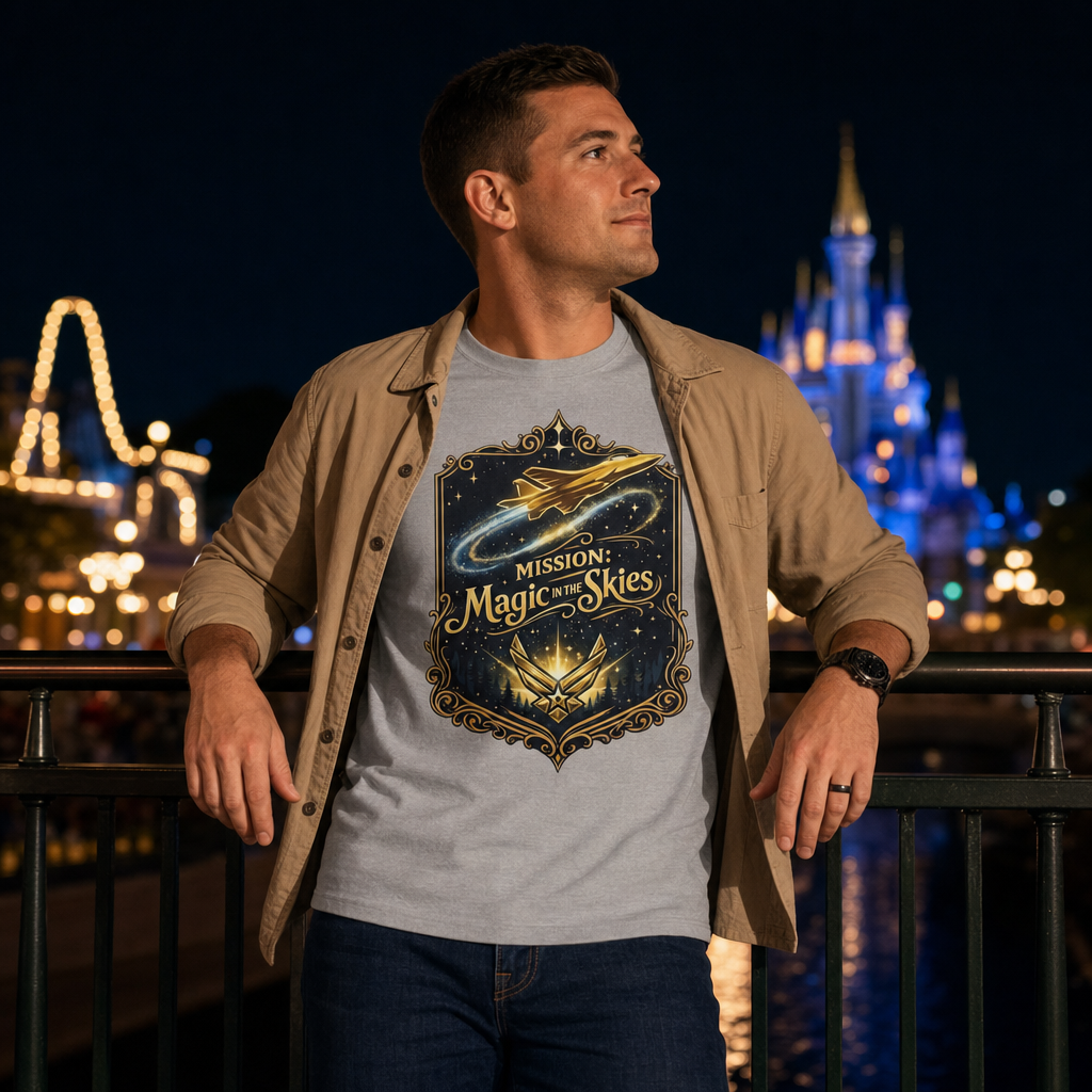 Mission Magic in the Skies Air Force Inspired Theme Park T-Shirt