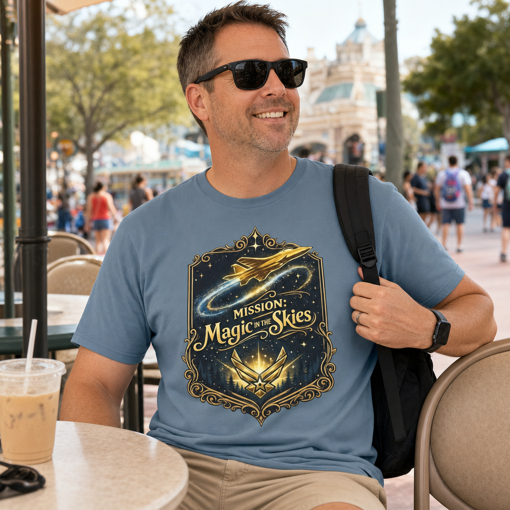 Mission Magic in the Skies Air Force Inspired Theme Park T-Shirt