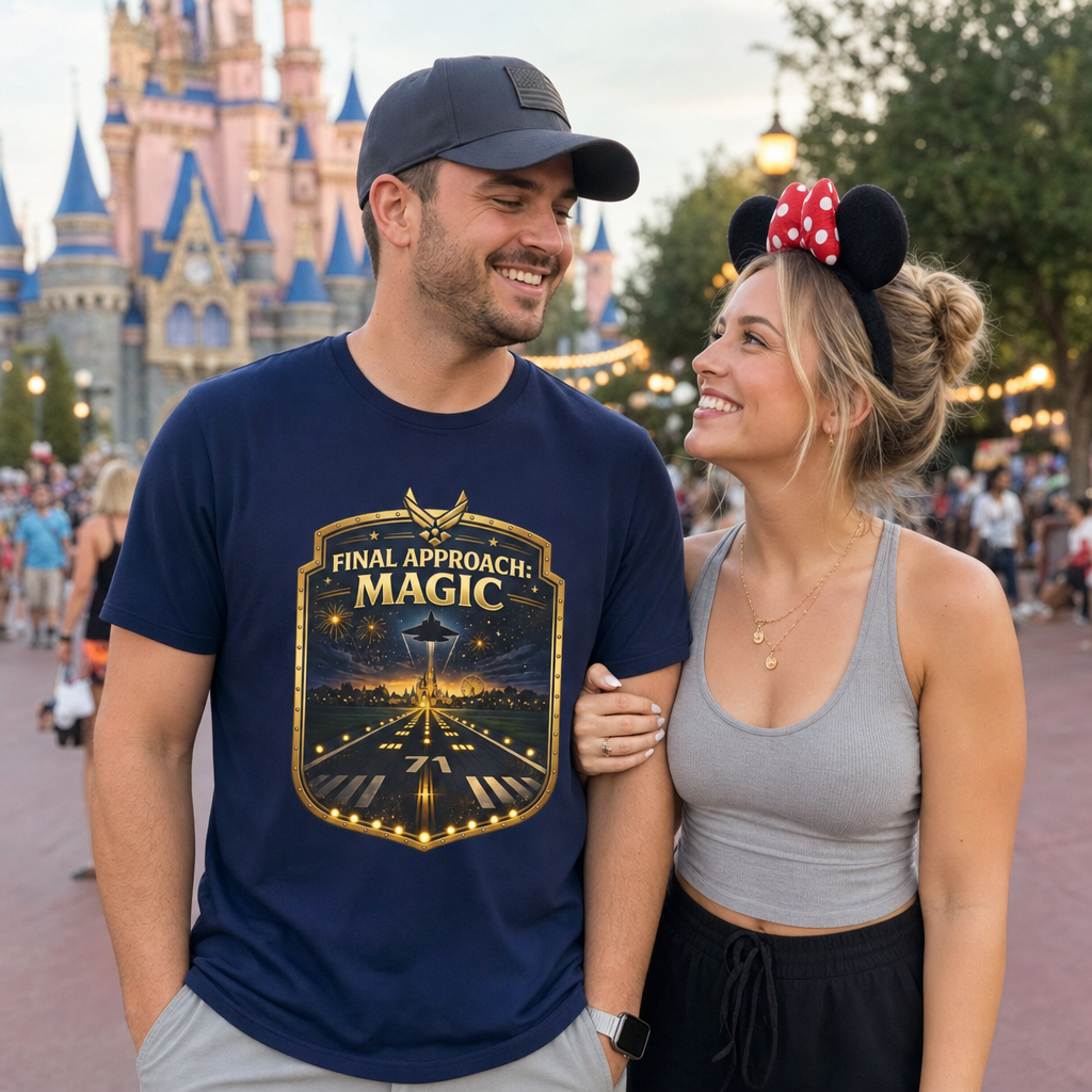 Final Approach Magic Air Force Theme Park T-Shirt