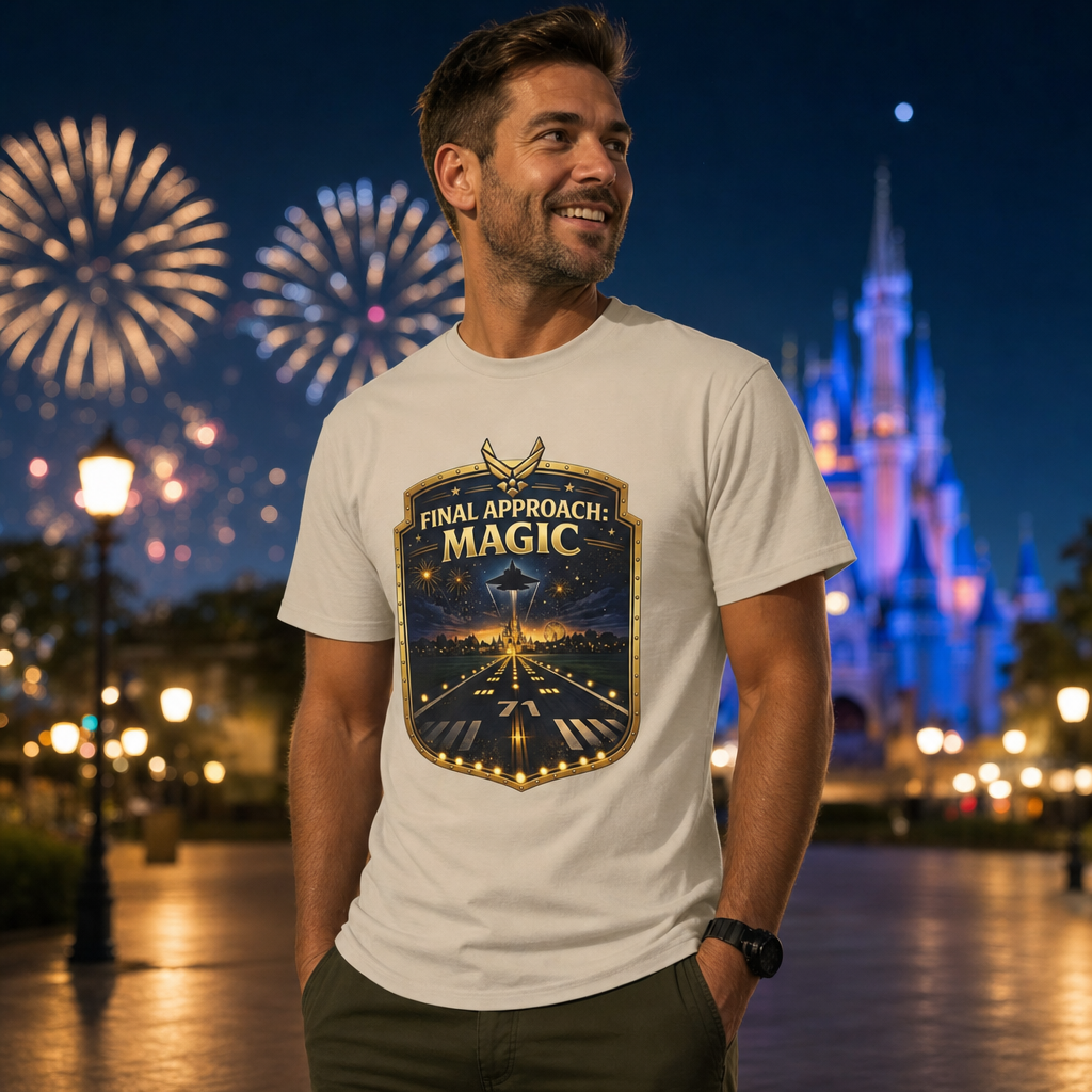 Final Approach Magic Air Force Theme Park T-Shirt