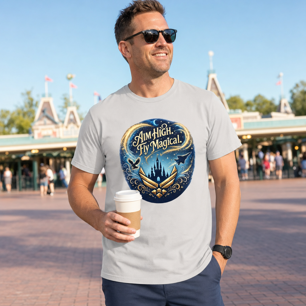 aim high, fly magical - tee shirt
