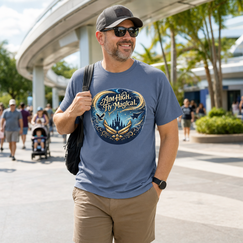 aim high, fly magical - tee shirt