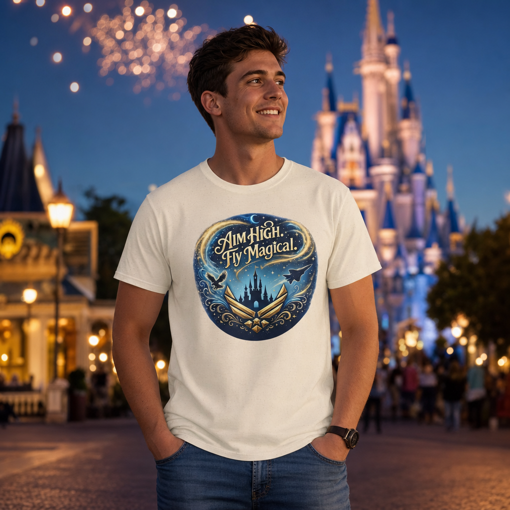 aim high, fly magical - tee shirt