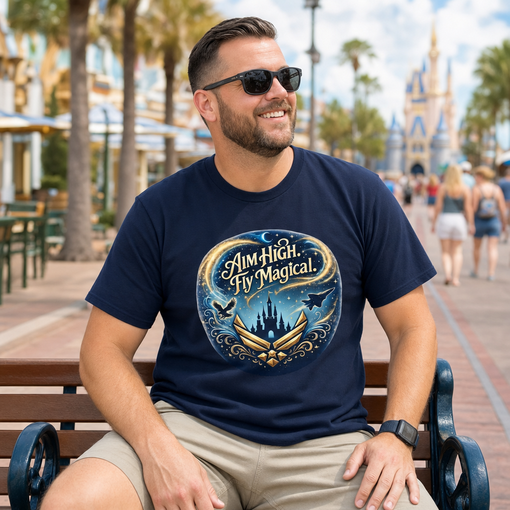 aim high, fly magical - tee shirt