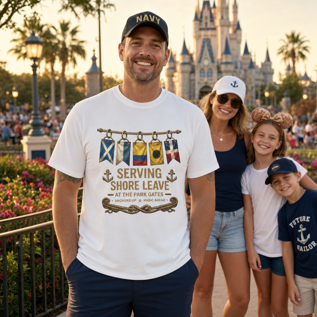 Serving Shore Leave Navy Park Shirt