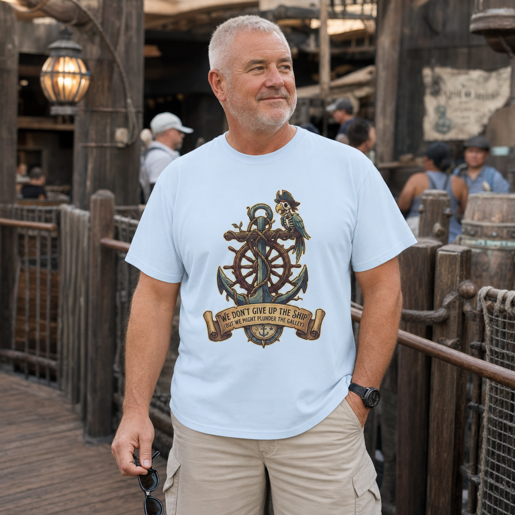 Navy Veteran Theme Park Shirt – Don’t Give Up the Ship