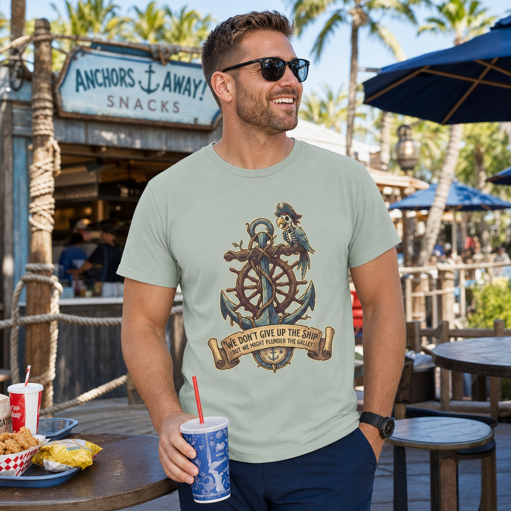 Navy Veteran Theme Park Shirt – Don’t Give Up the Ship