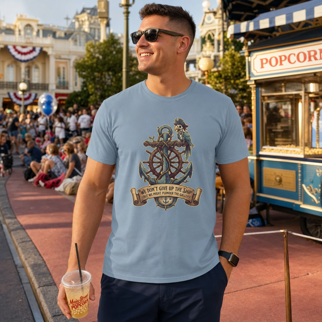 Navy Veteran Theme Park Shirt – Don’t Give Up the Ship