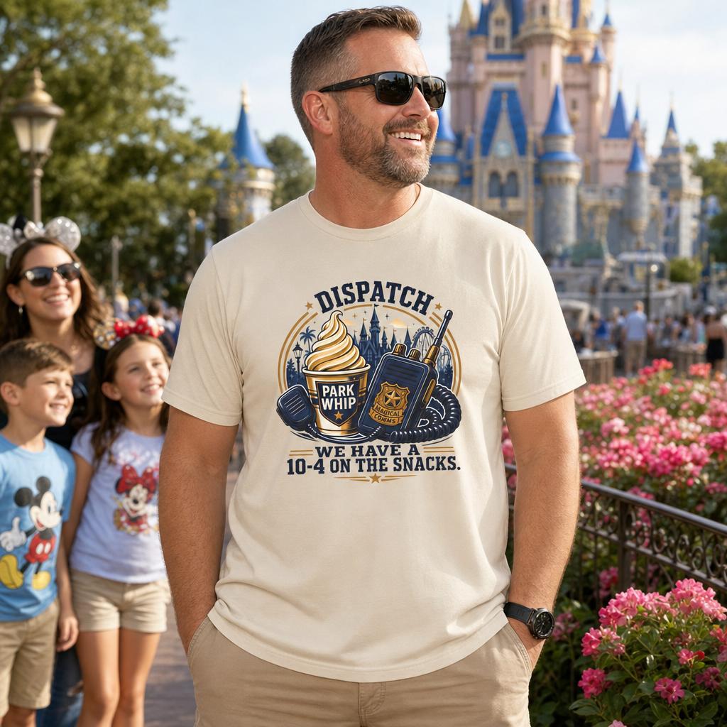 Dispatch We Have a 10-4 On the Snacks Police First Responder Theme Park Shirt