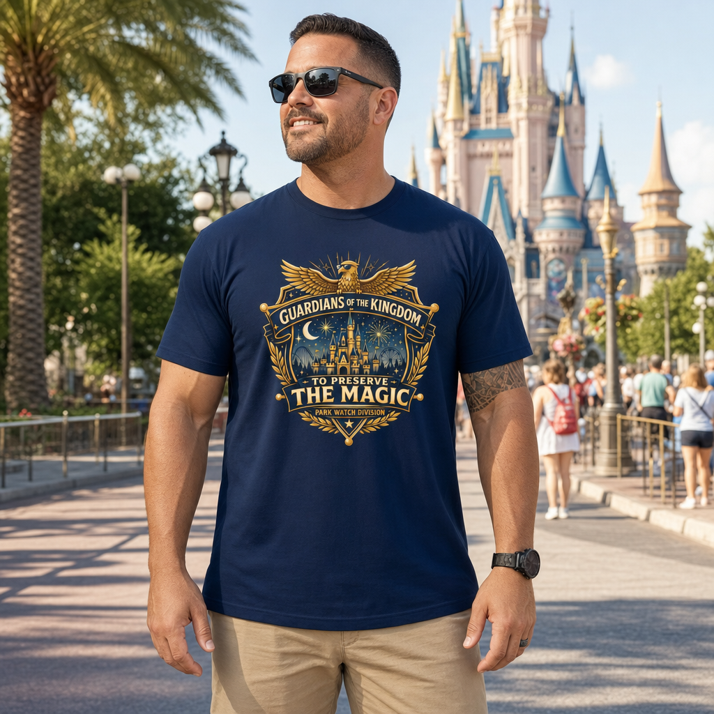 Guardians of the Kingdom Police Officer Theme Park Shirt, Off Duty Cop Vacation Tee, Law Enforcement Gift
