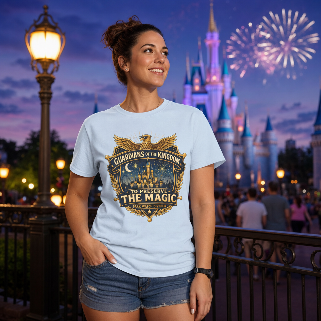 Guardians of the Kingdom Police Officer Theme Park Shirt, Off Duty Cop Vacation Tee, Law Enforcement Gift