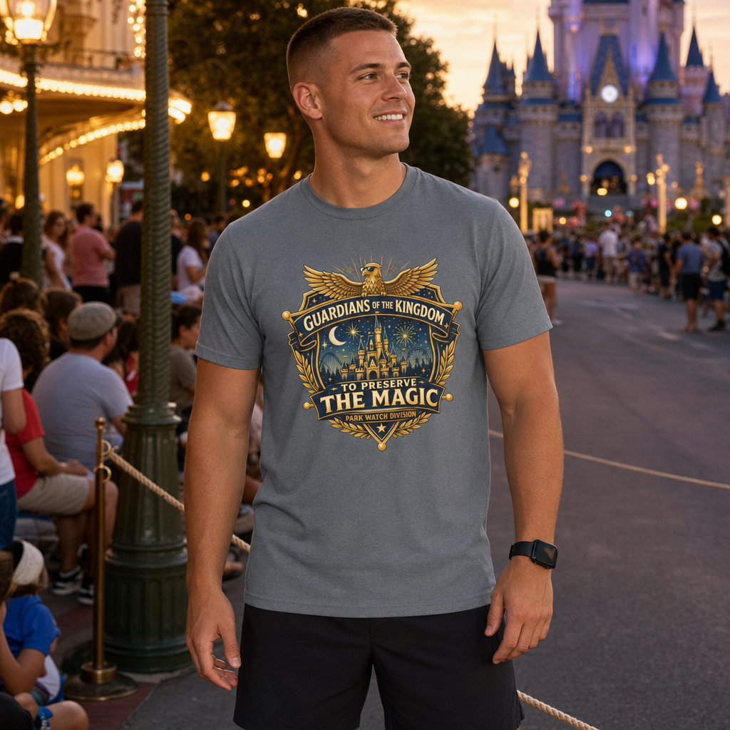 Guardians of the Kingdom Police Officer Theme Park Shirt, Off Duty Cop Vacation Tee, Law Enforcement Gift