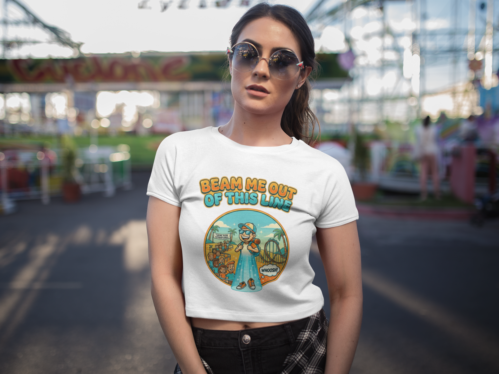 Beam Me Out of This Line Tee