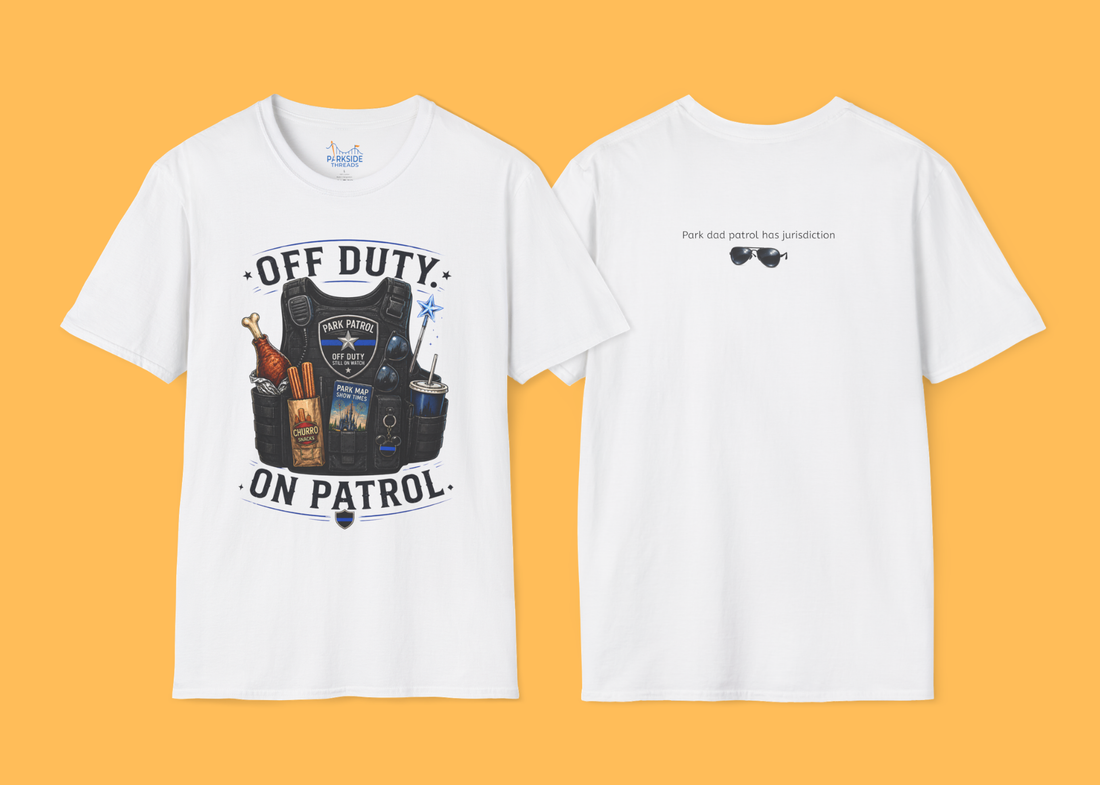 Off Duty On Patrol Police Officer Theme Park Shirt, Law Enforcement Vacation Tee, Cop Gift