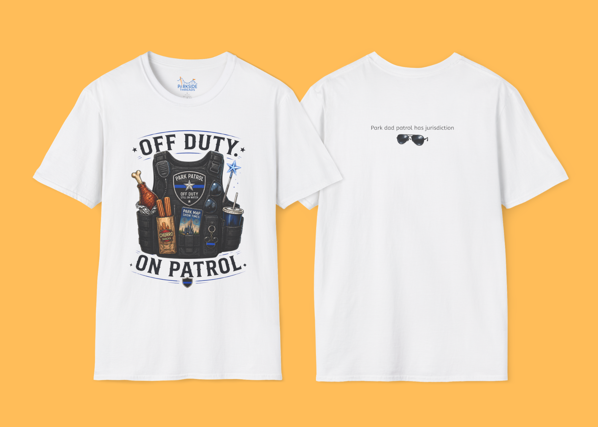Off Duty On Patrol Police Officer Theme Park Shirt, Law Enforcement Vacation Tee, Cop Gift