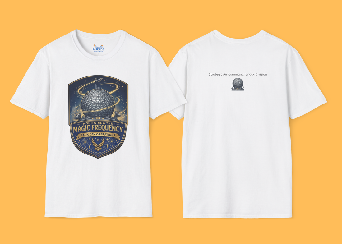 Monitoring the Magic Frequency Air Force Theme Park T-Shirt