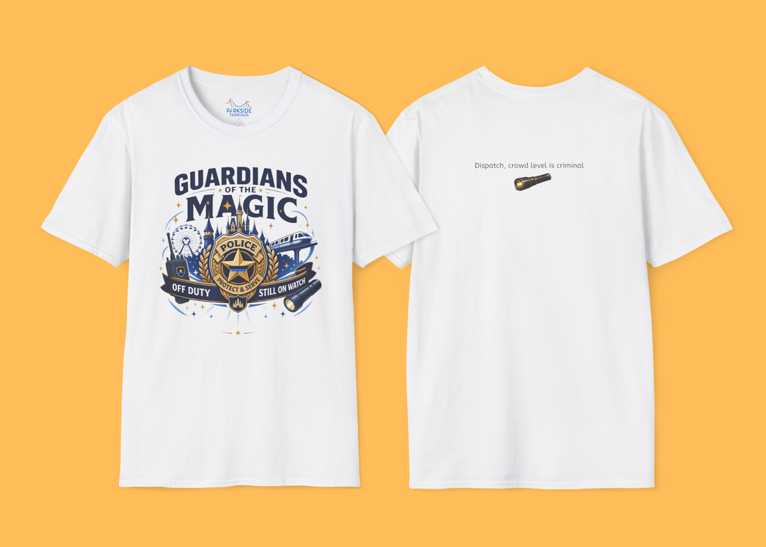 Guardians of the Magic Police Officer Theme Park Shirt, Off Duty Cop Vacation Tee, Law Enforcement Gift