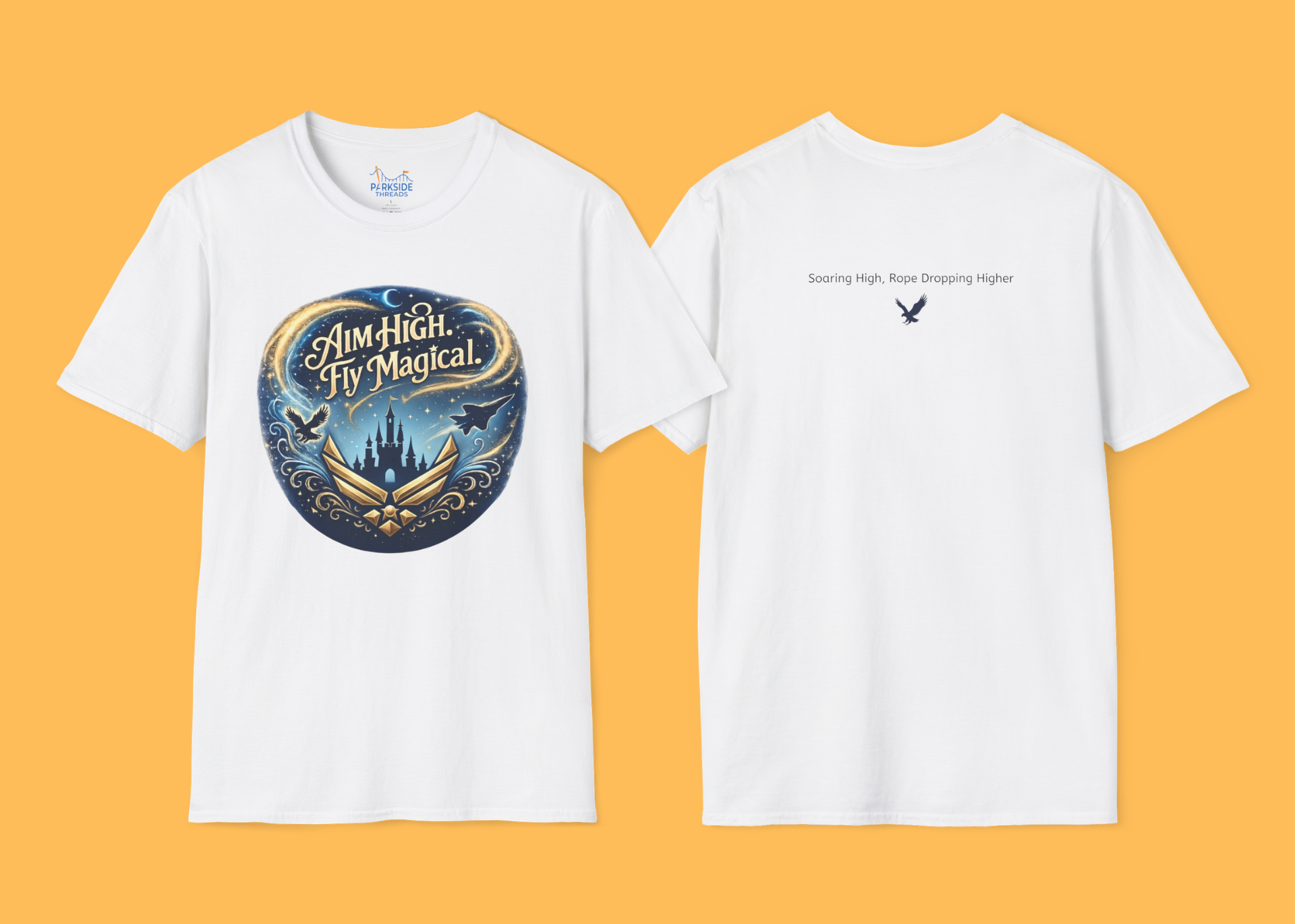 aim high, fly magical - tee shirt