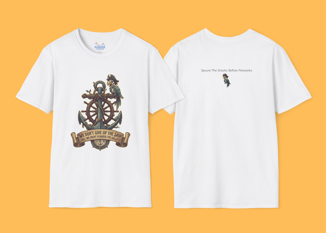 Navy Veteran Theme Park Shirt – Don’t Give Up the Ship